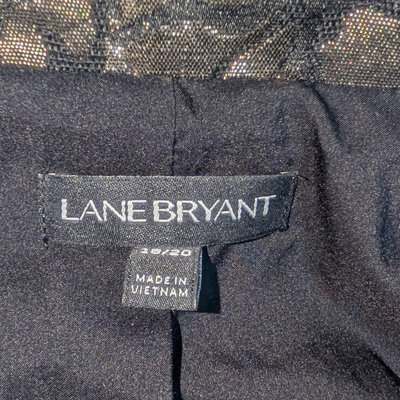 Lane Bryant Brocade Blazer Black and Gold Size 18/20 - Picture 11 of 15